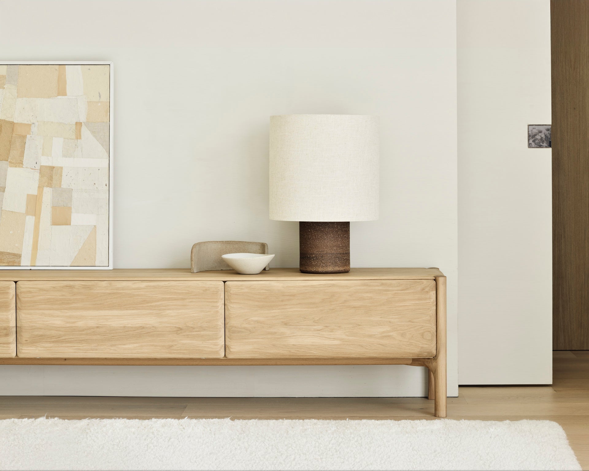 PI TV Cupboard White Cliff Studio TV Cabinets