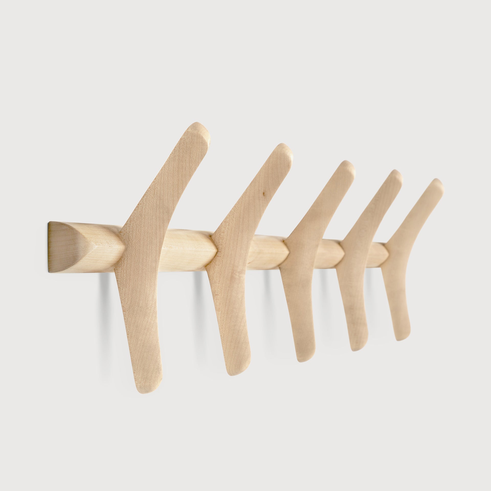 PI Wall Coat Rack White Cliff Studio Coat Trees