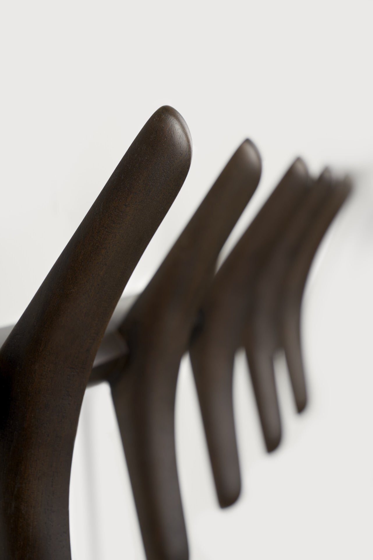 PI Wall Coat Rack White Cliff Studio Coat Trees