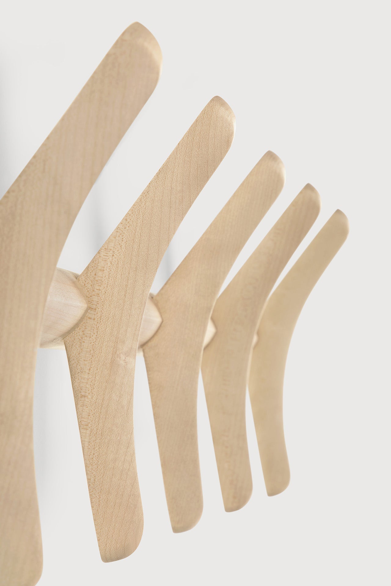 PI Wall Coat Rack White Cliff Studio Coat Trees