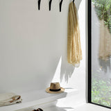 PI wall hanger - varnished mahogany - dark brown - set of 2 White Cliff Studio Coat Hooks