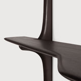 PI wall mounted desk - varnished mahogany - dark brown White Cliff Studio Desk