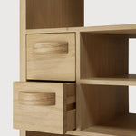 Pirouette rack - oak - 4 drawers White Cliff Studio Wall Shelf