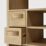 Pirouette rack - oak - 4 drawers White Cliff Studio Wall Shelf