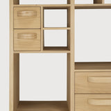 Pirouette rack - oak - 4 drawers White Cliff Studio Wall Shelf