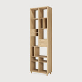 Pirouette rack - oak - 4 drawers White Cliff Studio Wall Shelf