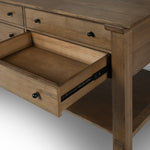 Porter Oak Wood Kitchen Island