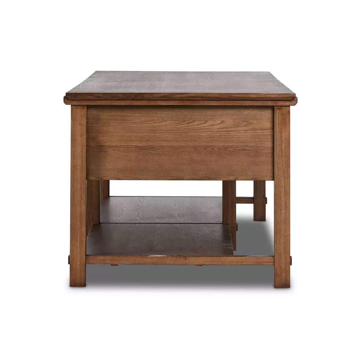 Porter Oak Wood Kitchen Island