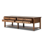 Porter Oak Wood Kitchen Island