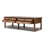 Porter Oak Wood Kitchen Island