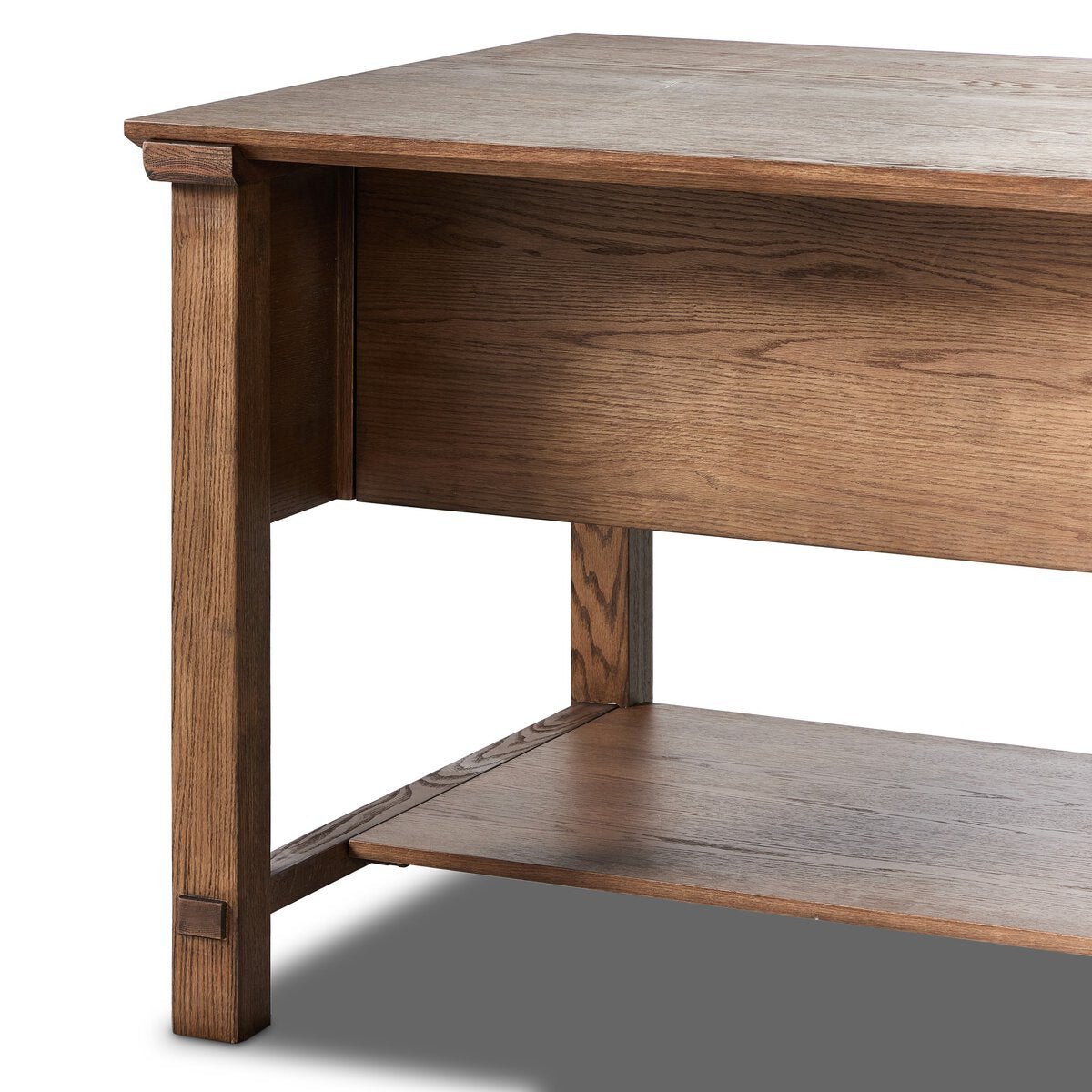 Porter Oak Wood Kitchen Island