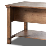 Porter Oak Wood Kitchen Island