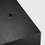 U Desk in Black Oak