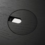 U Desk in Black Oak