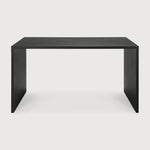 U Desk in Black Oak