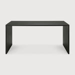 U Desk in Black Oak