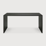 U Desk in Black Oak