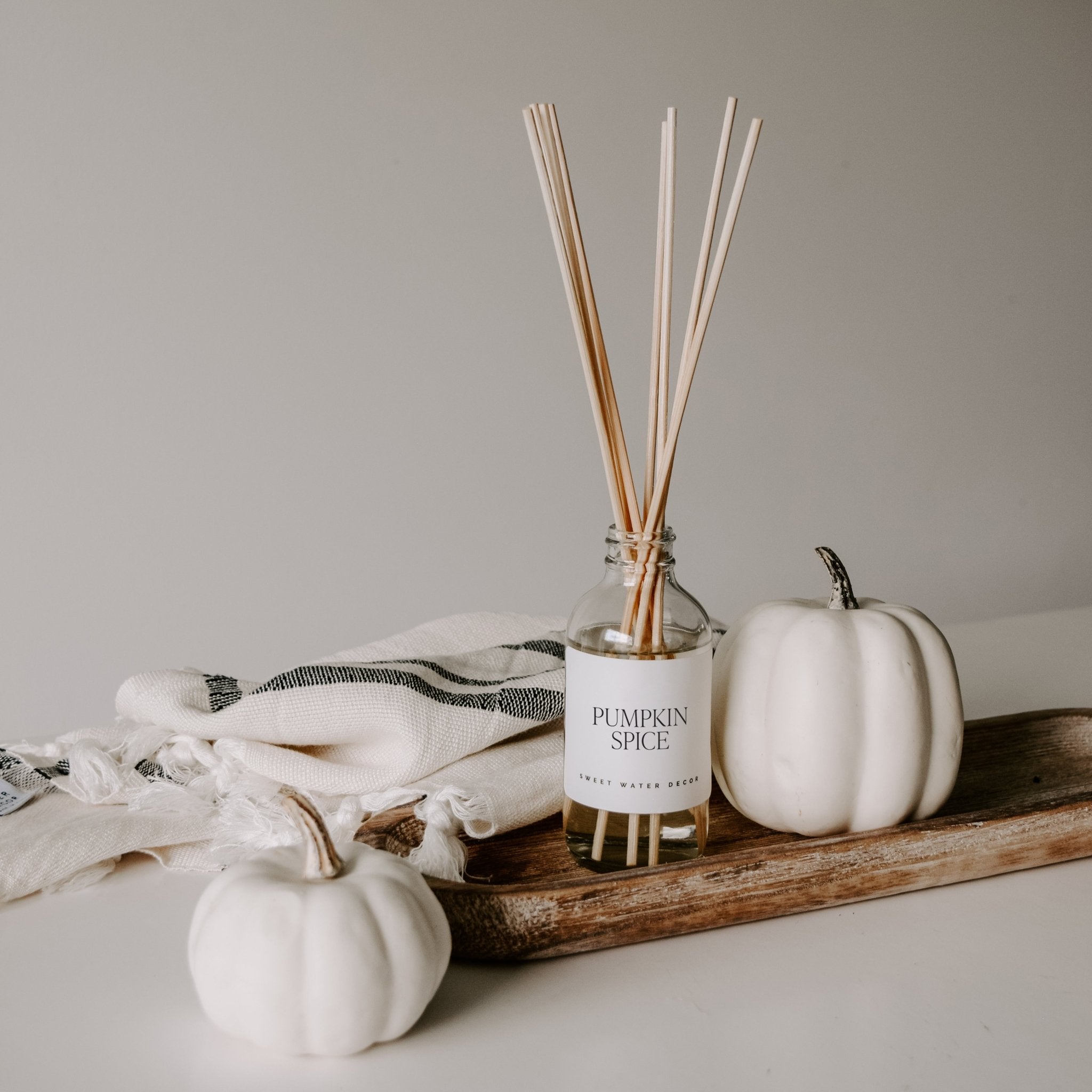 Pumpkin Spice Clear Reed Diffuser White Cliff Studio Reed Diffusers