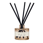 Pumpkin Spice Tinted Glass Jar Reed Diffuser White Cliff Studio Reed Diffusers