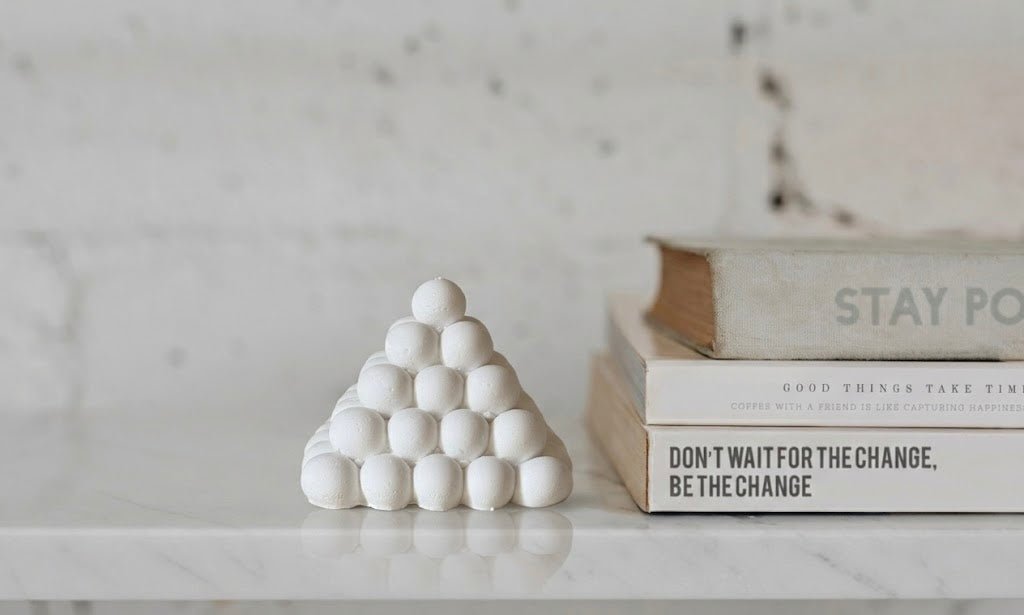 Pyramid White Cliff Studio Decorative Objects