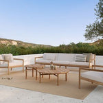 Raincover for rectangular dining set - 162cm / 64" table (6 chairs) White Cliff Studio Outdoor Furniture Cover