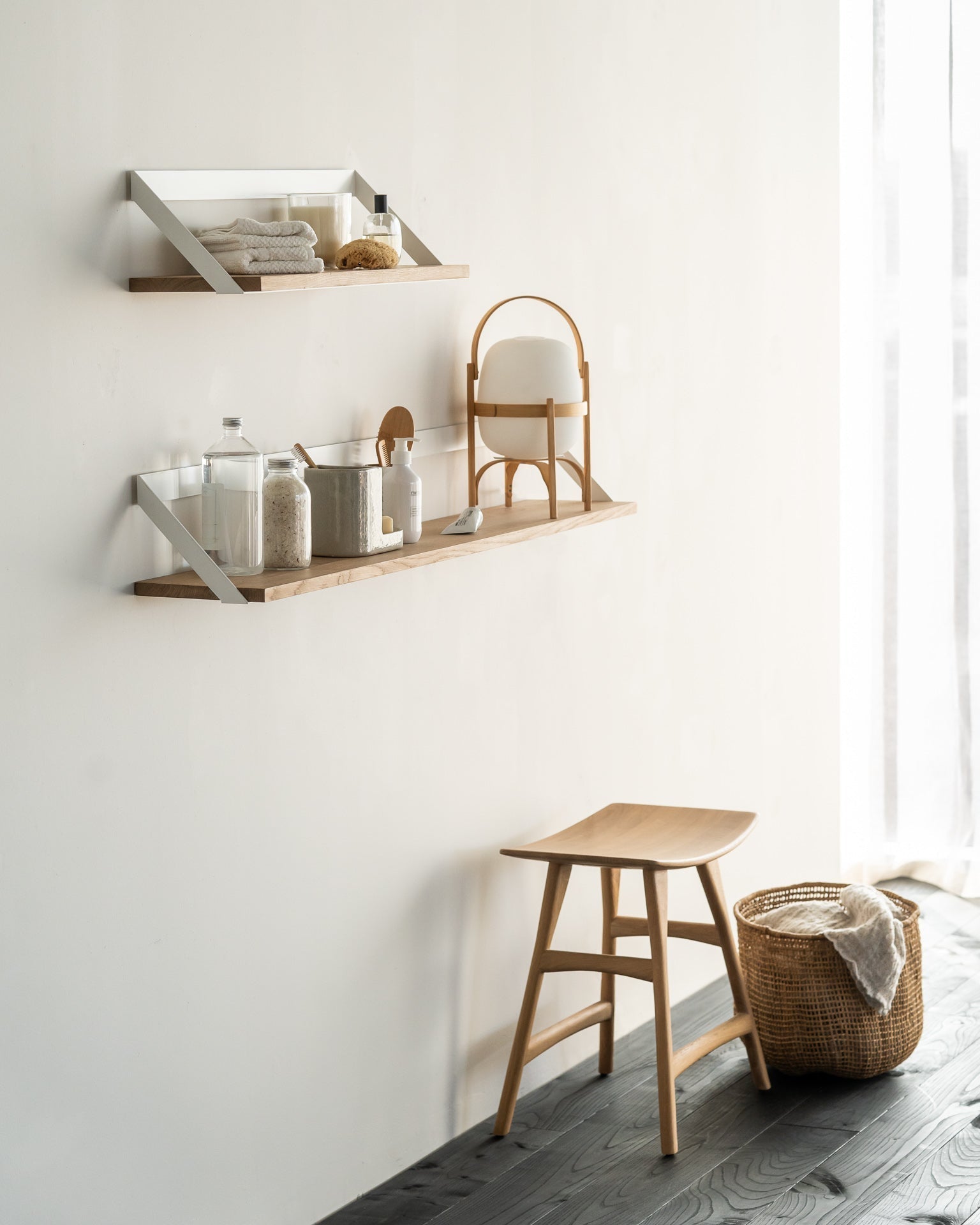 Ribbon Shelf White Cliff Studio Wall Shelf