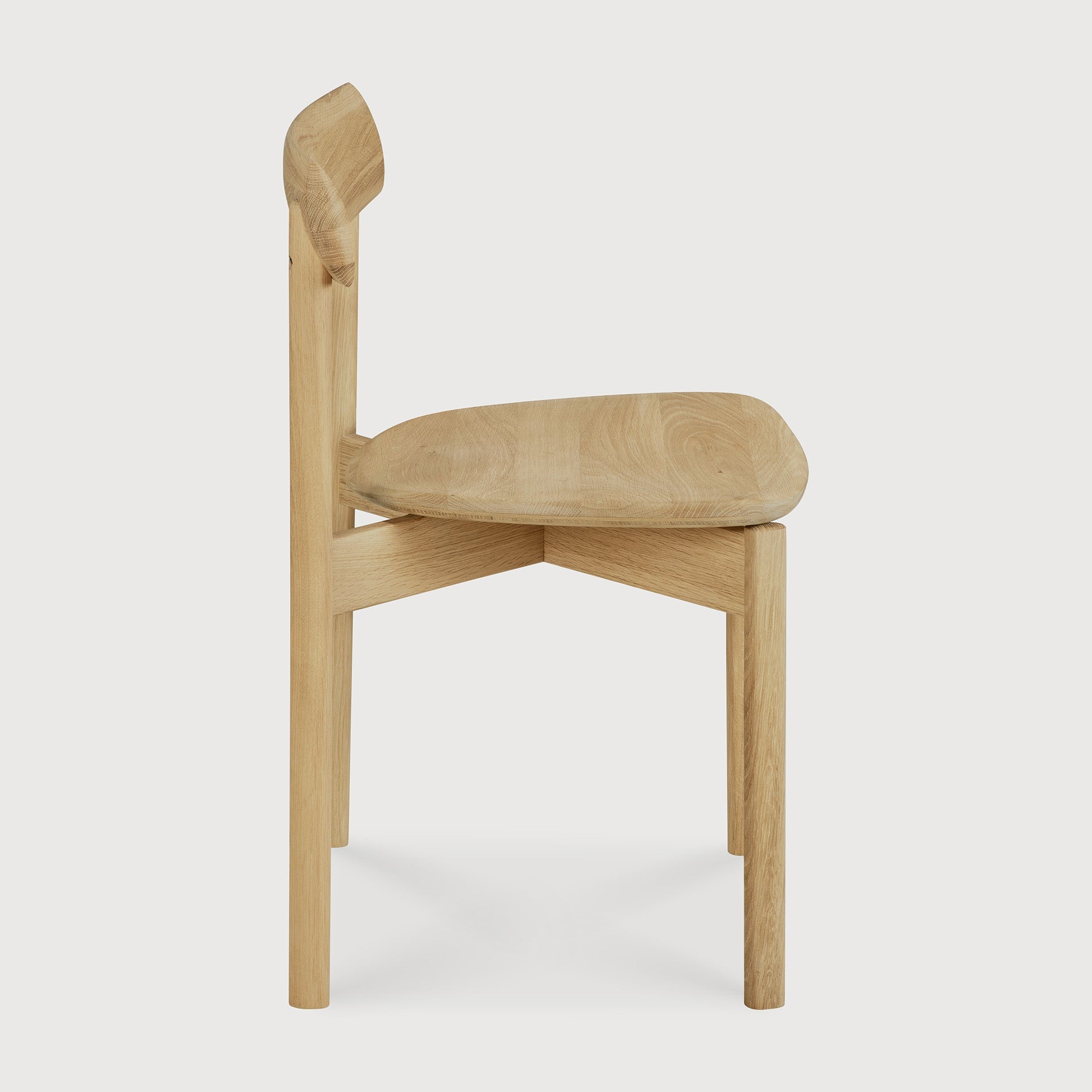 Risu dining chair - varnished oak White Cliff Studio Dining Chair