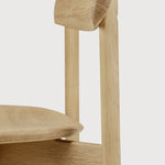 Risu dining chair - varnished oak White Cliff Studio Dining Chair