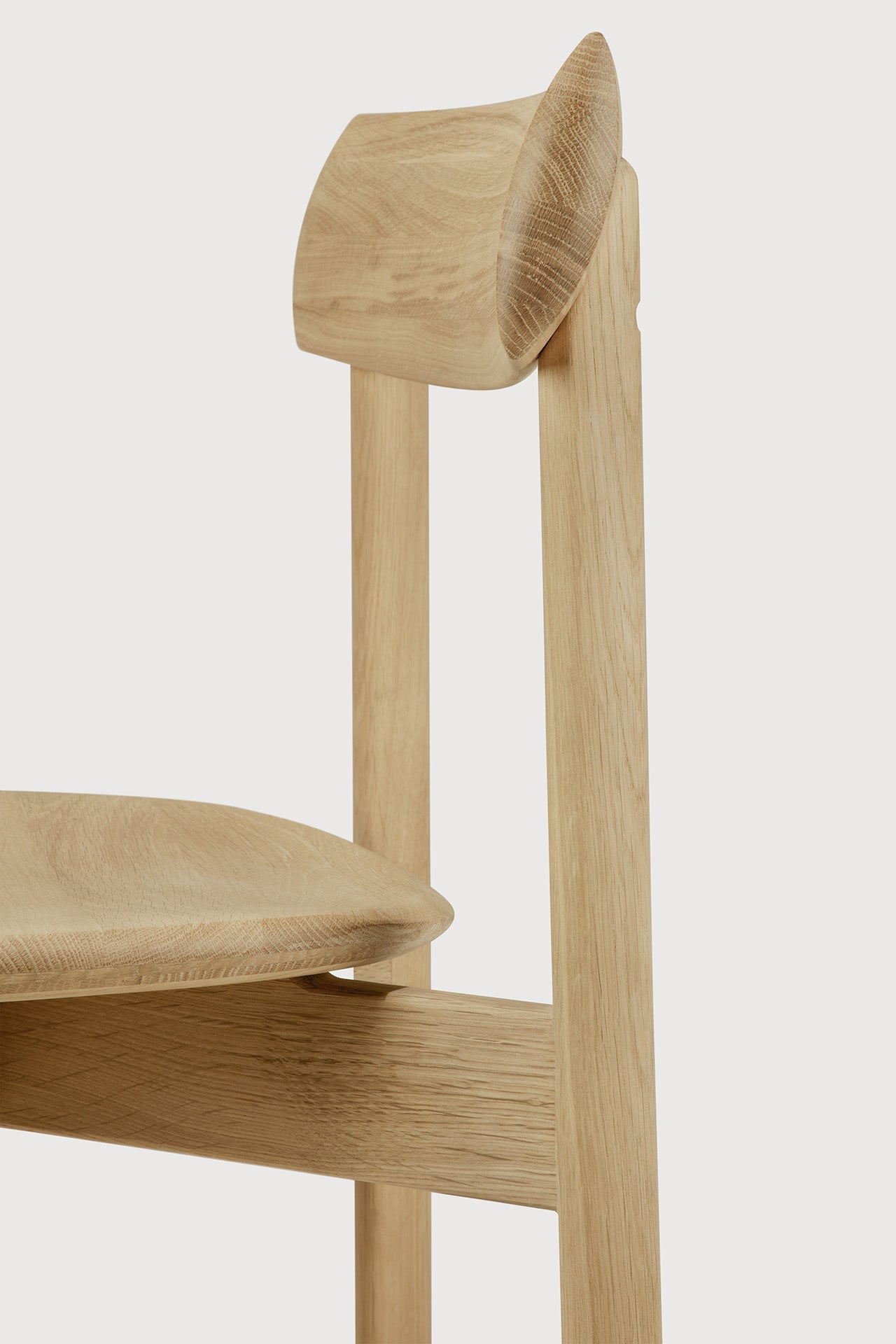 Risu dining chair - varnished oak White Cliff Studio Dining Chair