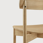 Risu dining chair - varnished oak White Cliff Studio Dining Chair