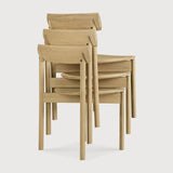 Risu dining chair - varnished oak White Cliff Studio Dining Chair