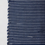 Riverweave Navy Blue Hand - Loomed Cotton Mat