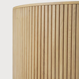 Roller Max coffee table - oak - round - removable cover White Cliff Studio COFFEE TABLE