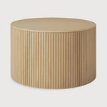 Roller Max coffee table - oak - round - removable cover White Cliff Studio COFFEE TABLE