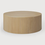 Roller Max coffee table - oak - round - removable cover White Cliff Studio COFFEE TABLE