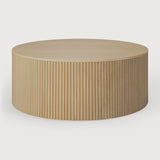 Roller Max coffee table - oak - round - removable cover White Cliff Studio COFFEE TABLE
