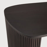 Roller Max desk - varnished mahogany - dark brown - pebble shape White Cliff Studio Desk