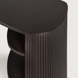 Roller Max desk - varnished mahogany - dark brown - pebble shape White Cliff Studio Desk