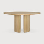 Roller Max dining table - oak - round White Cliff Studio Dining Table