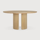 Roller Max dining table - oak - round White Cliff Studio Dining Table