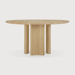 Roller Max dining table - oak - round White Cliff Studio Dining Table