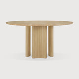 Roller Max dining table - oak - round White Cliff Studio Dining Table