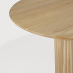 Roller Max dining table - oak - round White Cliff Studio Dining Table