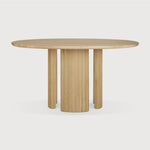 Roller Max dining table - oak - round White Cliff Studio Dining Table