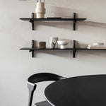 Roller Max dining table - varnished mahogany - dark brown - round White Cliff Studio Dining Table