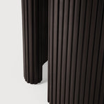 Roller Max dining table - varnished mahogany - dark brown - round White Cliff Studio Dining Table