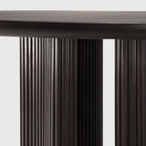 Roller Max dining table - varnished mahogany - dark brown - round White Cliff Studio Dining Table