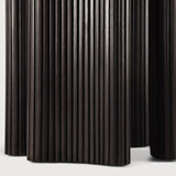 Roller Max dining table - varnished mahogany - dark brown - round White Cliff Studio Dining Table