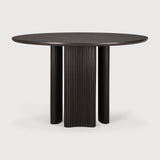Roller Max dining table - varnished mahogany - dark brown - round White Cliff Studio Dining Table