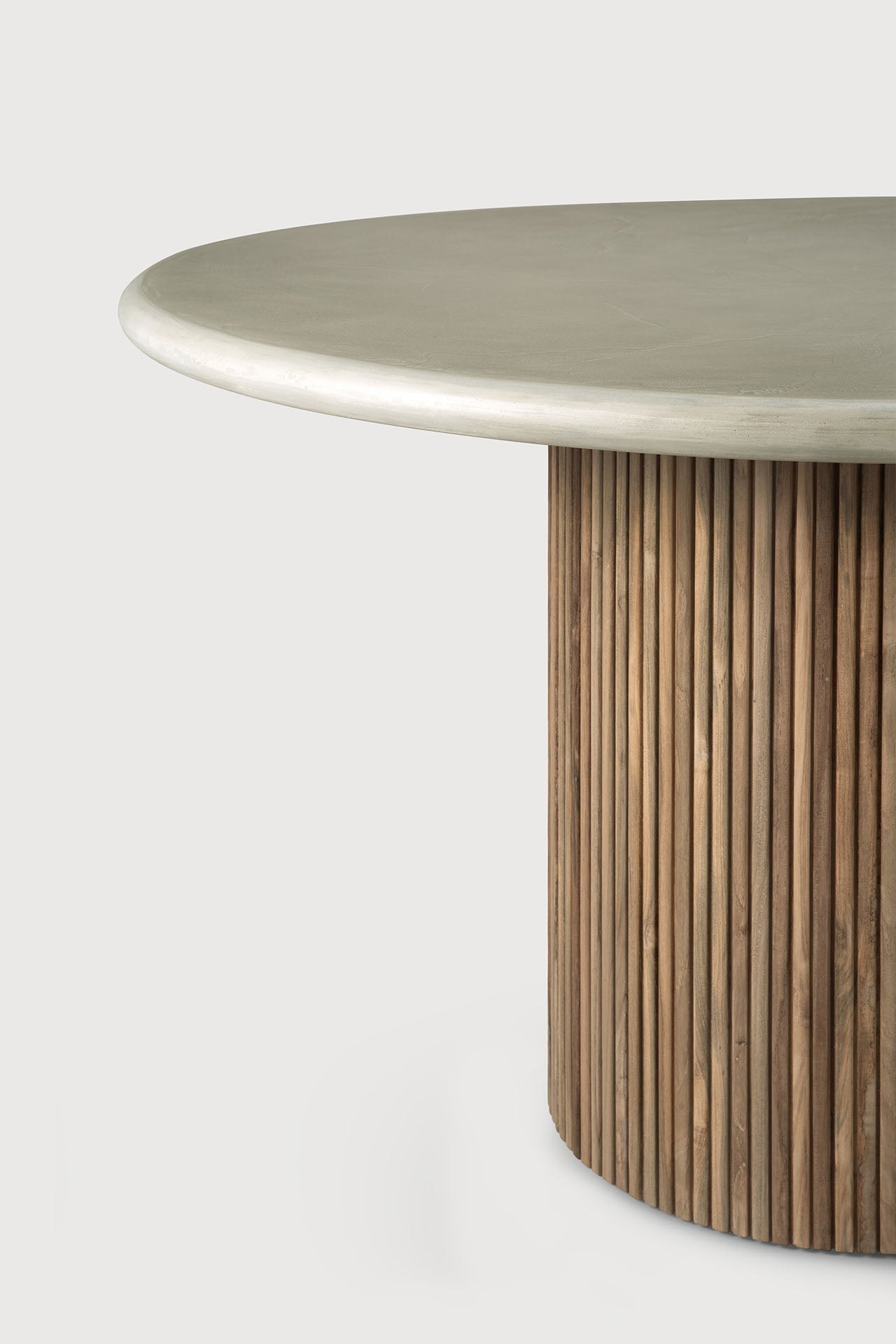Roller Max Outdoor Dining Table White Cliff Studio Outdoor Dining Tables